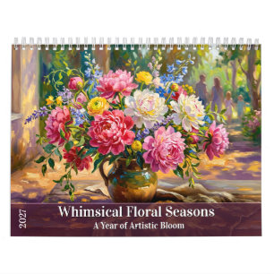 Calendario Estaciones Florales Caprichosas - Un Año de Arte