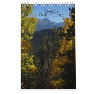 Calendario Estados Unidos, el país de Dios que escoges el cal