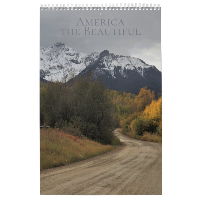 Calendario Estados Unidos, la belleza (Tapa)