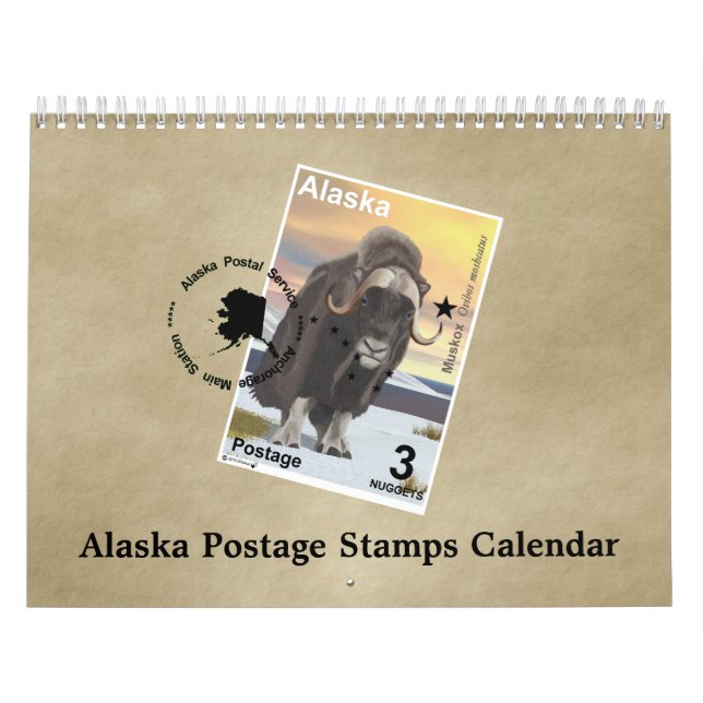 Calendario Estampillas de rehenes de Alaska (Tapa)