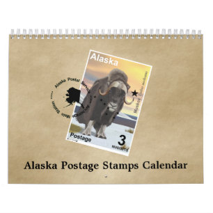 Calendario Estampillas de rehenes de Alaska