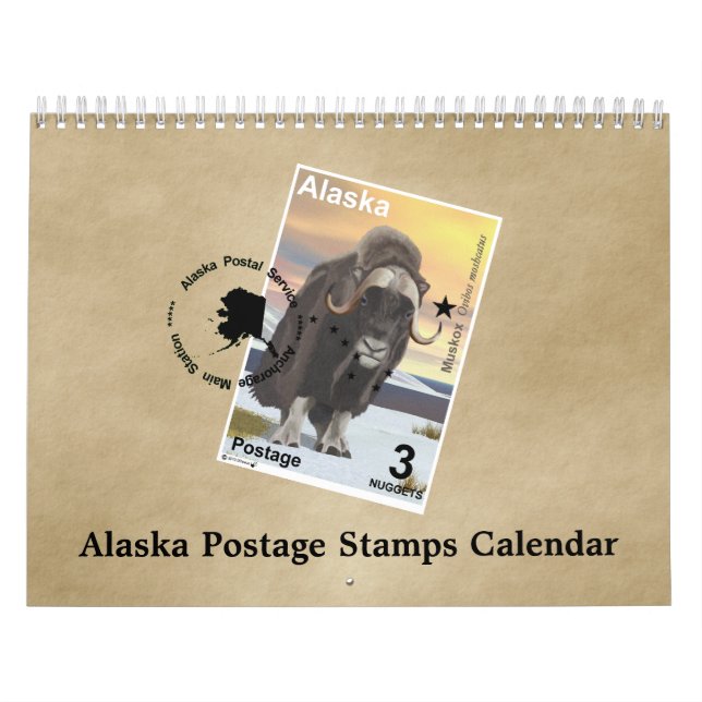Calendario Estampillas de rehenes de Alaska (Tapa)