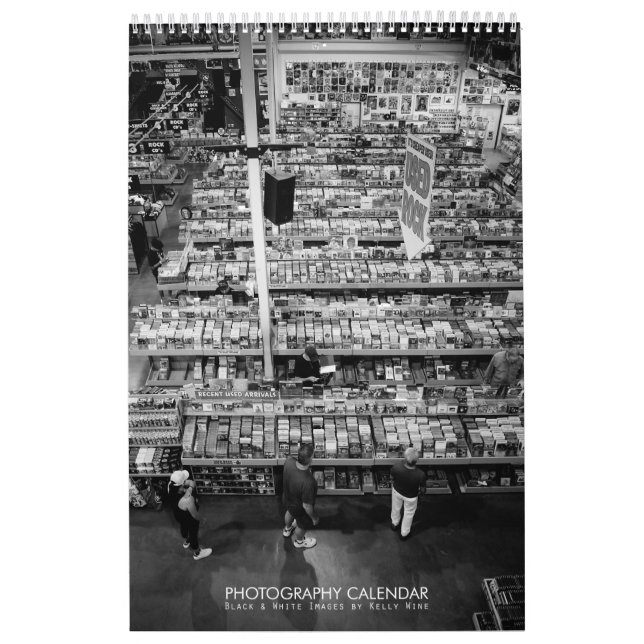 Calendario estelar de la fotografía de B&W - por (Tapa)