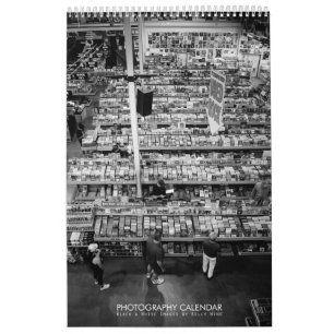 Calendario estelar de la fotografía de B&W - por