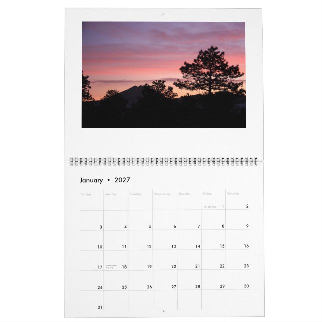 Calendario Estes Park Sunrise/Sunset 2015 (Jan 2027)