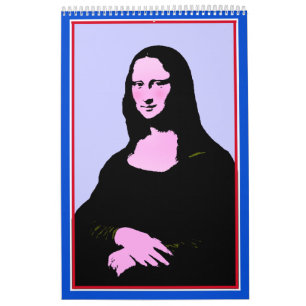 Calendario Estilo de arte pop de Mona Lisa