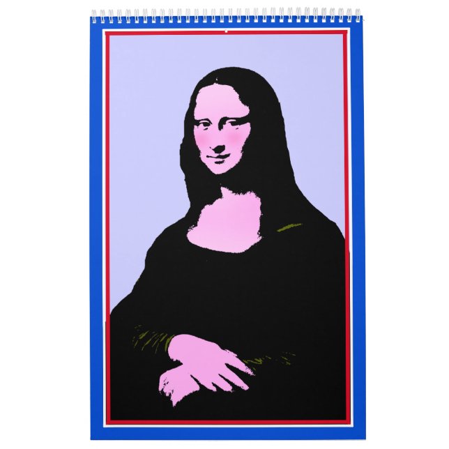 Calendario Estilo de arte pop de Mona Lisa (Tapa)