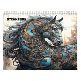 Calendario Estilo Mecánico de Steampunk