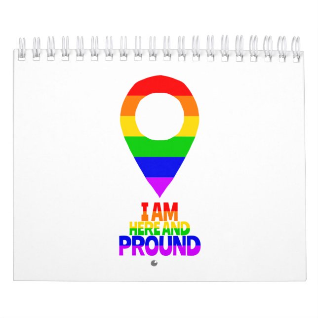 Calendario Estoy aquí y orgulloso LGBT (Tapa)
