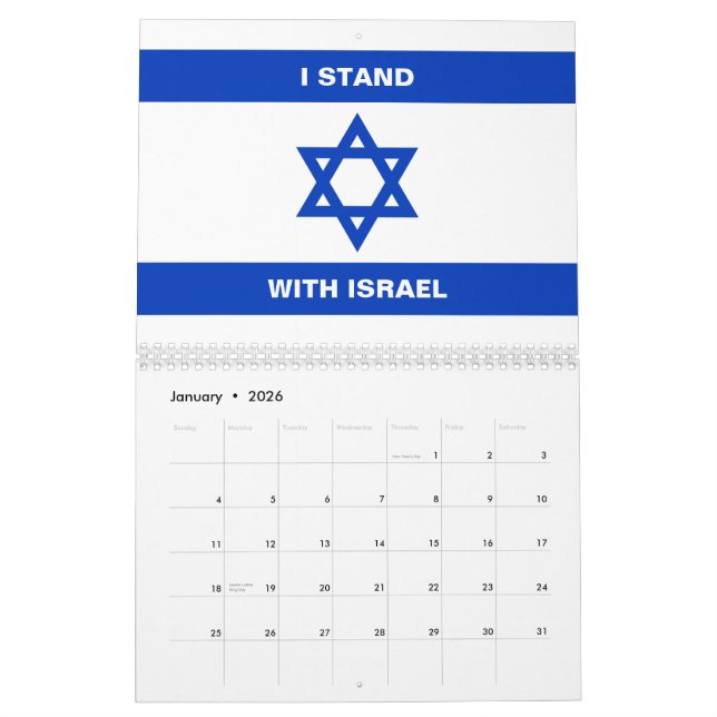 Calendario Estoy de acuerdo con el texto de Israel personaliz (Jan 2026)