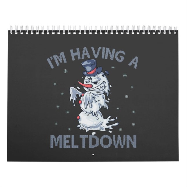Calendario Estoy teniendo un regalo de Snowman, Navidades div (Tapa)