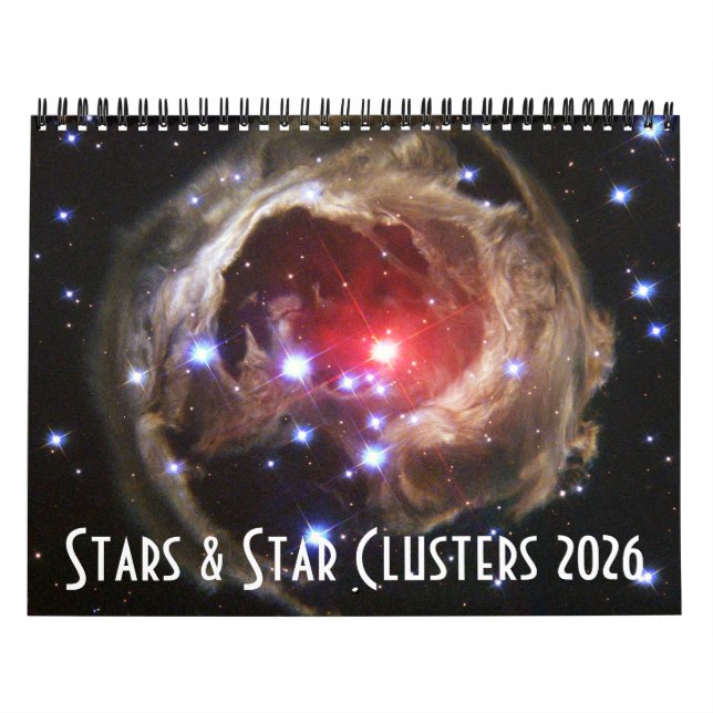 Calendario Estrella de la astronomía espacial 2026: Universo  (Tapa)