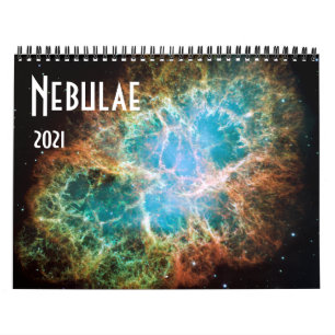 Calendario Estrellas de astronomía de nebulosas espaciales de