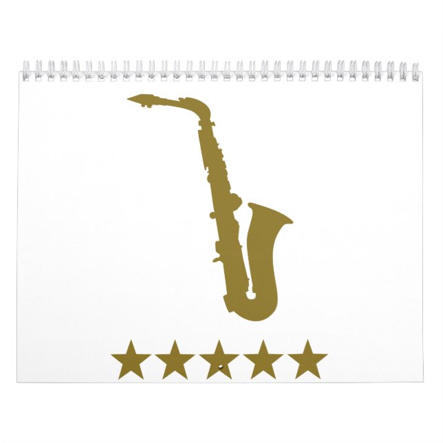 Calendario Estrellas de oro del saxofón (Tapa)