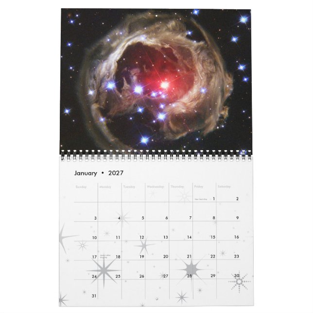 Calendario Estrellas Star Clusters Espacio 2015 (Jan 2027)