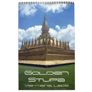 Calendario estupa dorada camboya