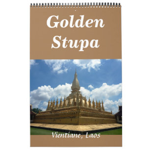 Calendario estupa dorada laos