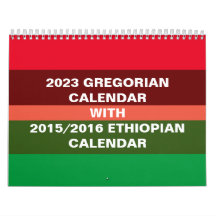 Calendario etíope y calendario gregoriano 2023