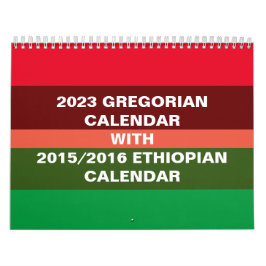 Calendario etíope y calendario gregoriano 2023