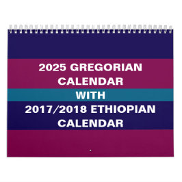 Calendario etíope y gregoriano de 2025