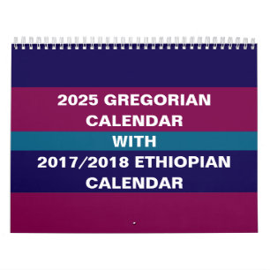 Calendario etíope y gregoriano de 2025