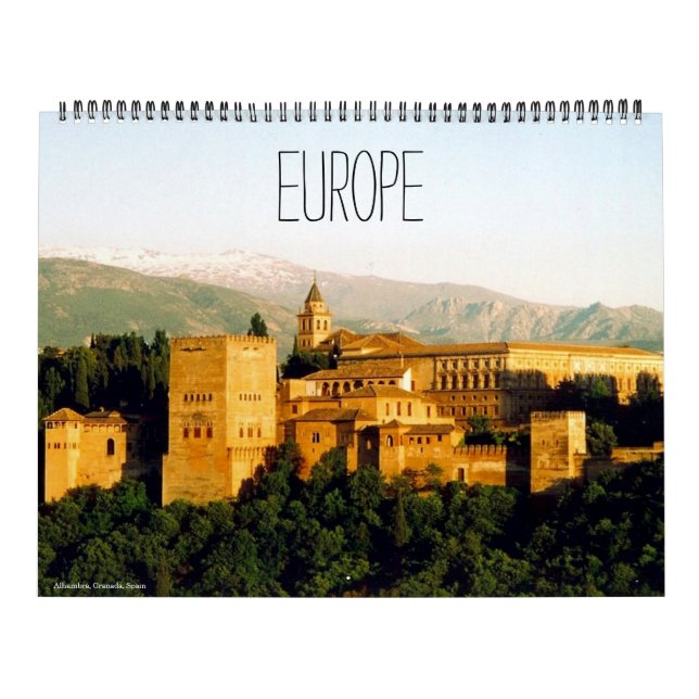 Calendario europa 2026 (con ubicaciones) grande (Tapa)