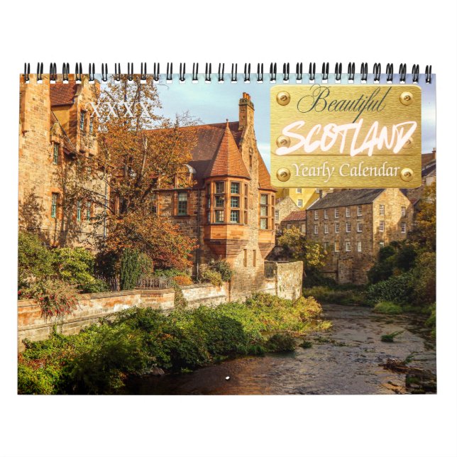 Calendario Europeo de la Hermosa Escocia (Tapa)