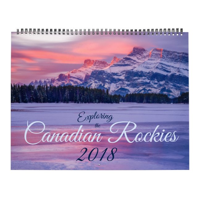 Calendario Exploración de los Rockies canadienses 2018 (Tapa)