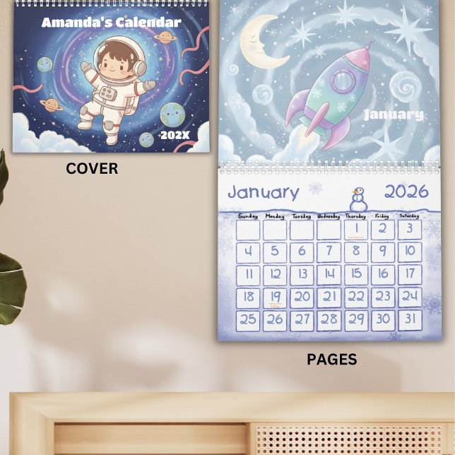 Calendario Explorador del Espacio Exterior Personalizado para (Subido por el creador)