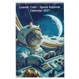 Calendario Explorador Espacial Gatos Cósmicos