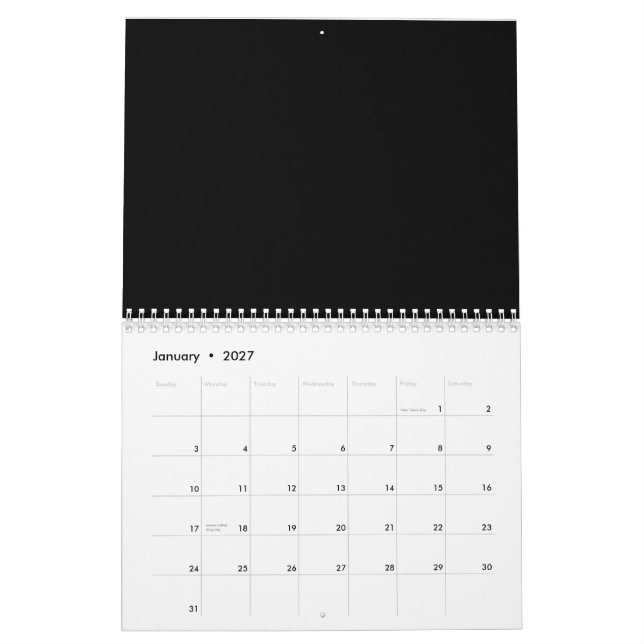 Calendario Explore el encanto de una torre de reloj de época  (Jan 2027)