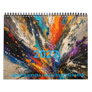 Calendario Explosión de Pintura Abstracta 2027