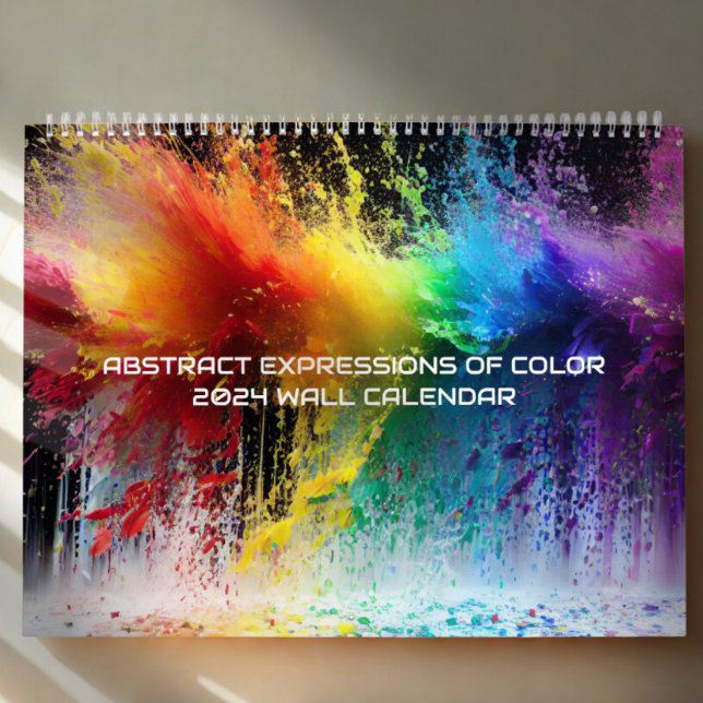 Calendario Expresiones abstractas del color de la pintura arc (Subido por el creador)