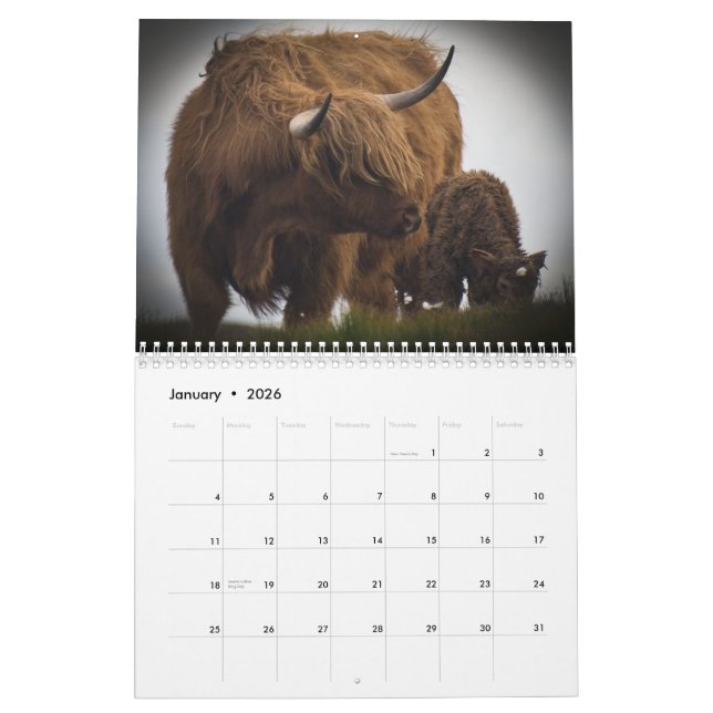 Calendario externo de Hebrides (Jan 2026)