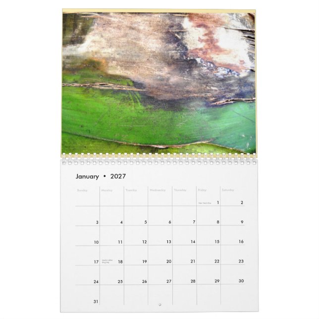 Calendario Extracto natural en corteza (Jan 2027)