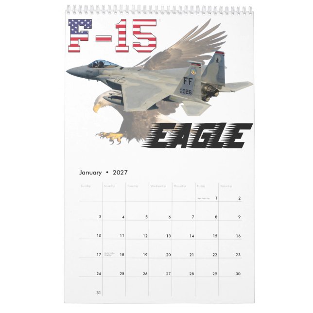 Calendario F-15C Eagle (Jan 2027)