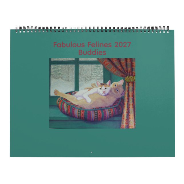 Calendario Fabulosos Felinos 2027 Amigos (Tapa)