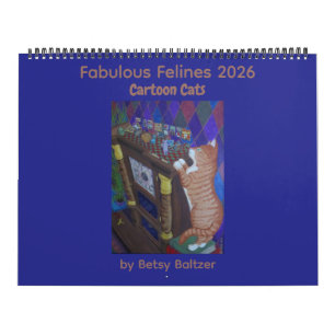 Calendario Fabulous Felines 2026 Gatos Personalizados