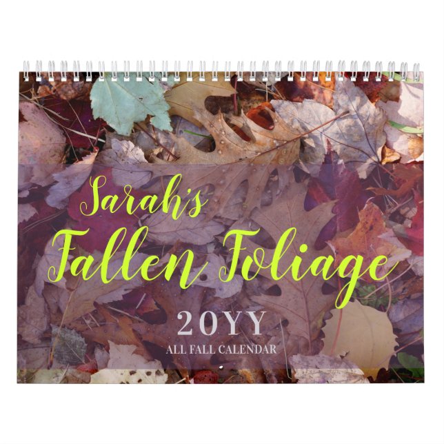 Calendario Fallen Foliage Personalizado Autumn (Tapa)