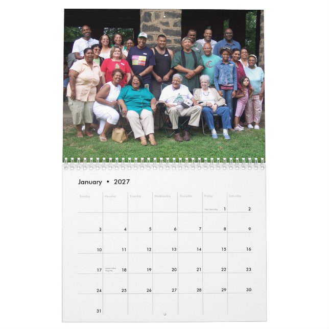 Calendario familia 004 de wright (Jan 2027)