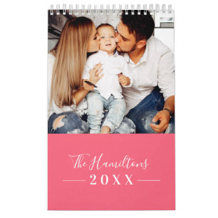 Calendario Familia de Fotos Simple Moderna 2022