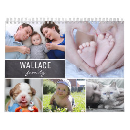 Calendario Familia de multifotos personalizada mensual