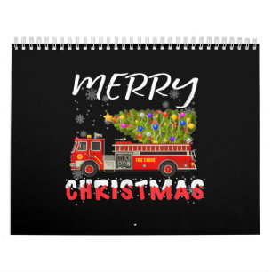 Calendario Familia de Navidades bomberos de camiones cisterna