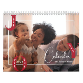 Calendario Familia de Navidades de Alegría por Personalizado
