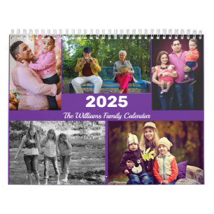 Calendario Familia personalizada 17 plantilla de Collage de f