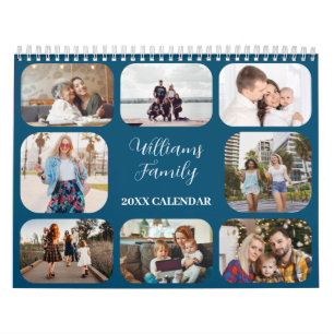 Calendario Familia Sencilla Moderna Personalizado 21 Fotos 20