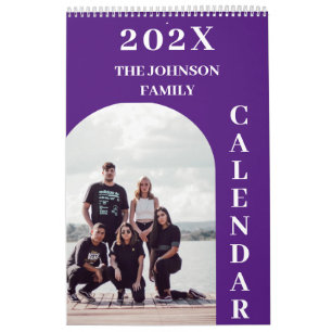 Calendario Familia Sencilla Personalizado Moderna 2025 14 Fot