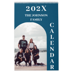 Calendario Familia Sencilla Personalizado Moderna 2025 14 Fot