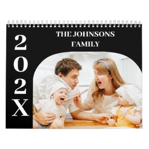 Calendario Familia Sencilla Personalizado Moderna 2025 14 Fot