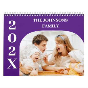 Calendario Familia Sencilla Personalizado Moderna 2025 14 Fot